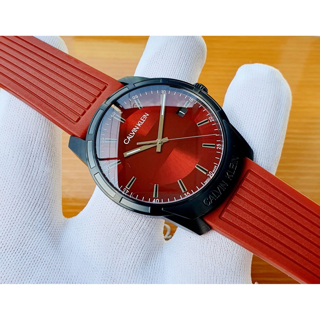 Đồng hồ nam CALVIN KLEIN Evidence Red Dial Men’s Watch - Model : K8R114UP