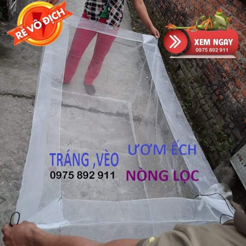 Lồng nuôi ếch lưới thái lan - 1,5x1x1