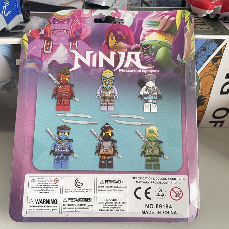 Set 6 Mô Hình Nhân Vật Ninja Rừng Cho Bé