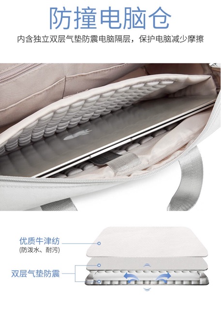 Túi xách chống sốc chống nước Macbook/ Laptop 11.6"-15.6" | BigBuy360 - bigbuy360.vn