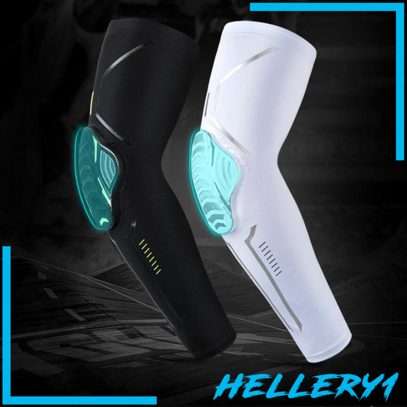 1 [Hellery1] Set 2 Miếng Đệm Bảo Vệ Khuỷu Tay Đầu Gối / Khuỷu Tay / Đầu Gối Màu Đen Size XL