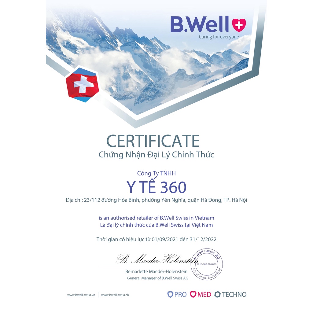 Máy khí dung xông mũi họng cho bé và người lớn b.well pro 110 - bwell y tế 360