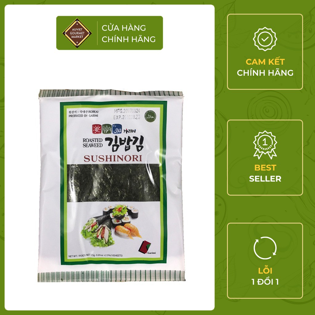 Rong biển cuộn cơm Garimi 10 lá 22gr