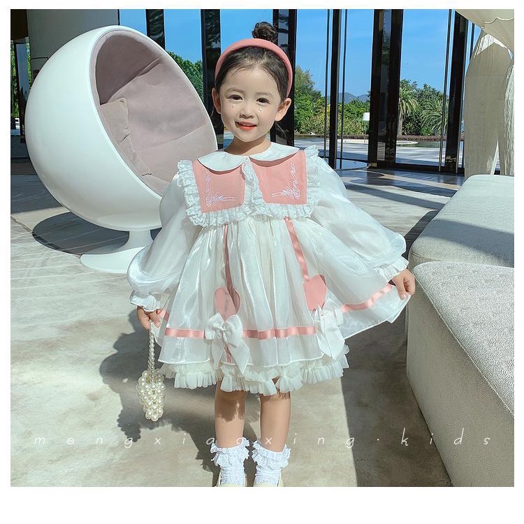 Đầm Công Chúa Phong Cách Lolita Thời Trang Xuân Thu Dành Cho Bé Gái