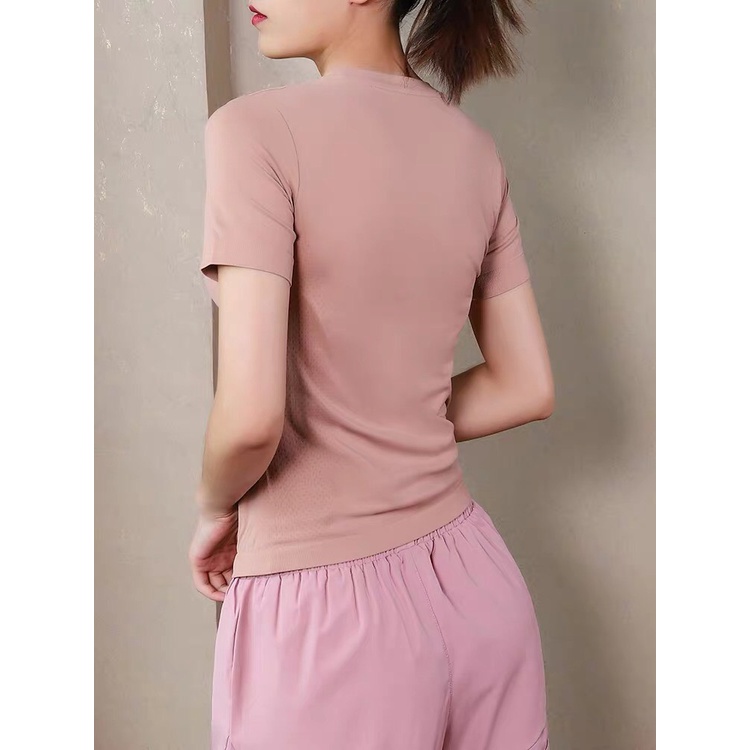 Áo Thun Tập GYM Dáng Basic Vải Cao Cấp Thông Thoáng 4 Chiều Thấm Hút Mồ Hôi AMIN K1C27