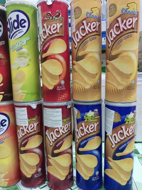 Khoai tây lon Slide, Jacker 100g