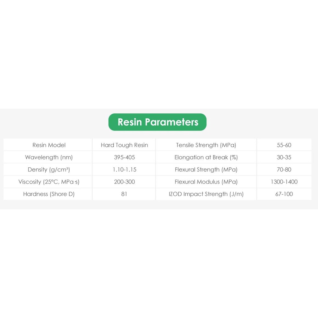 Nhựa in 3D resin like ABS - Esun Hard-Tough Resin