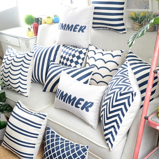 Áo gối họa tiết hình học đa dạng tùy chọn trang trí ghế tựa sofa