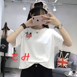 Áo croptop hoa hồng (C)