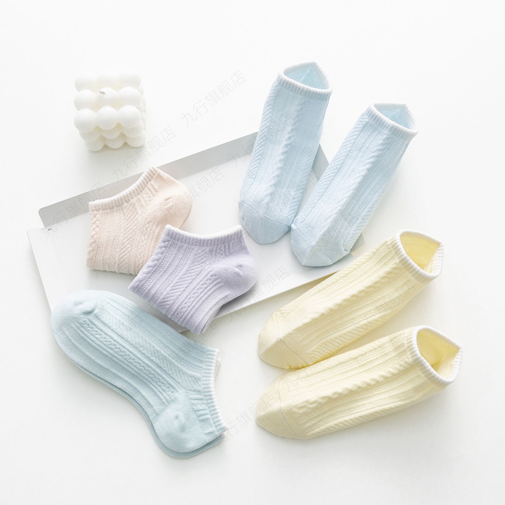 Đôi Vớ Cotton Màu Trơn Phong Cách Hàn Quốc Thời Trang Cho Nữ Màu Sắc