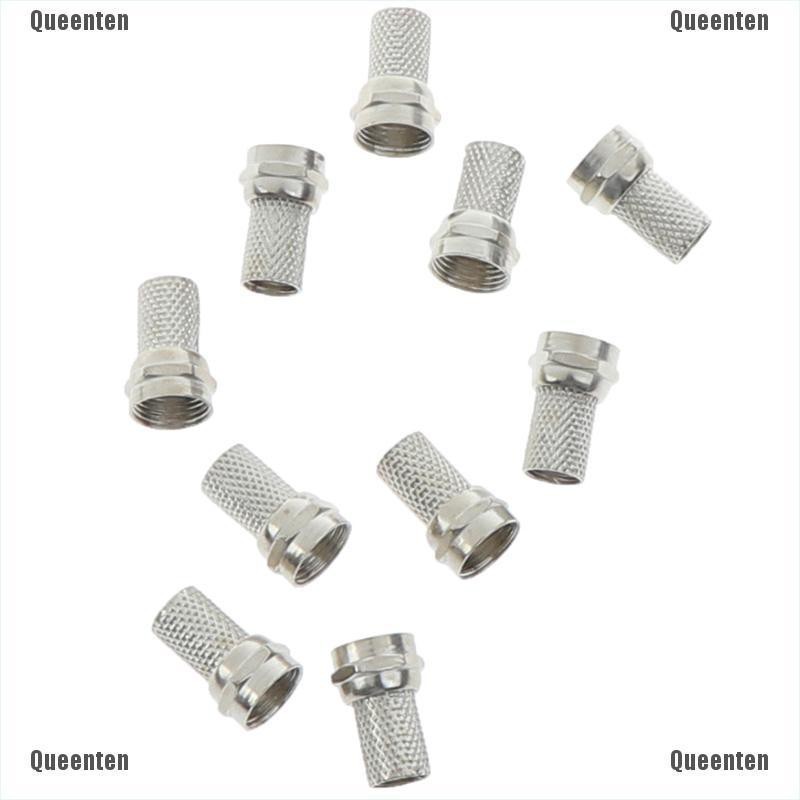 Bộ 10 đầu nối 75-5 F dạng vặn lên cho anten tv vệ tinh