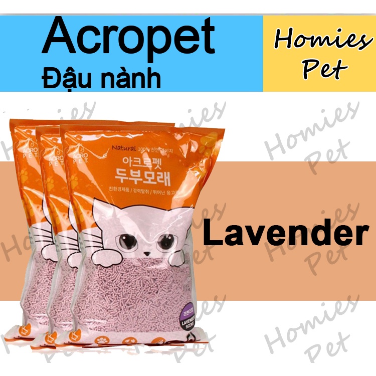 Cát vệ sinh cho mèo, Cát đậu nành Acropet 5L- Homies Pet