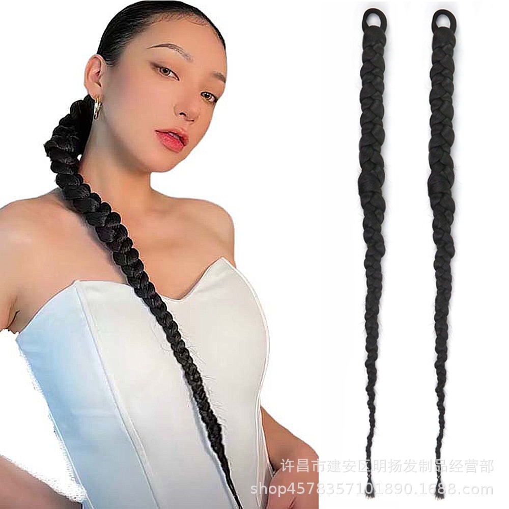 Tóc giả MISS FANCY thắt bím dài 60cm thời trang cá tính cho nữ