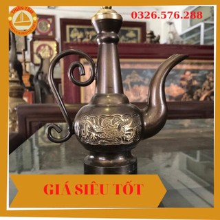 Bình rượu bằng đồng làm giả cổ