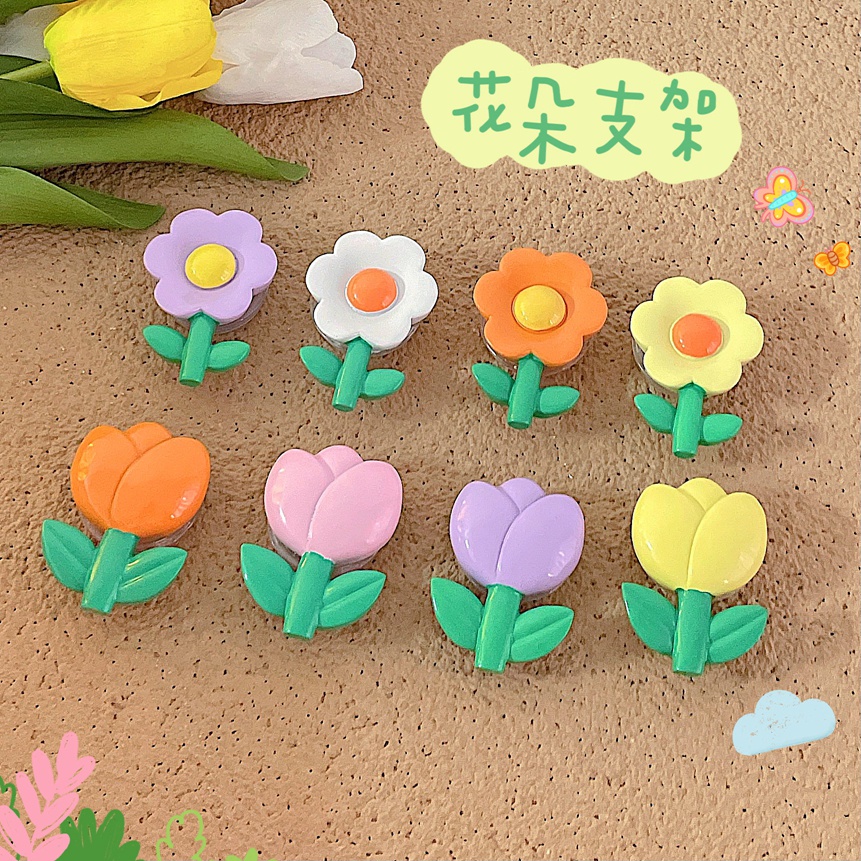 Đế Đỡ Điện Thoại Hình Hoa tulip Xinh Xắn Đứng