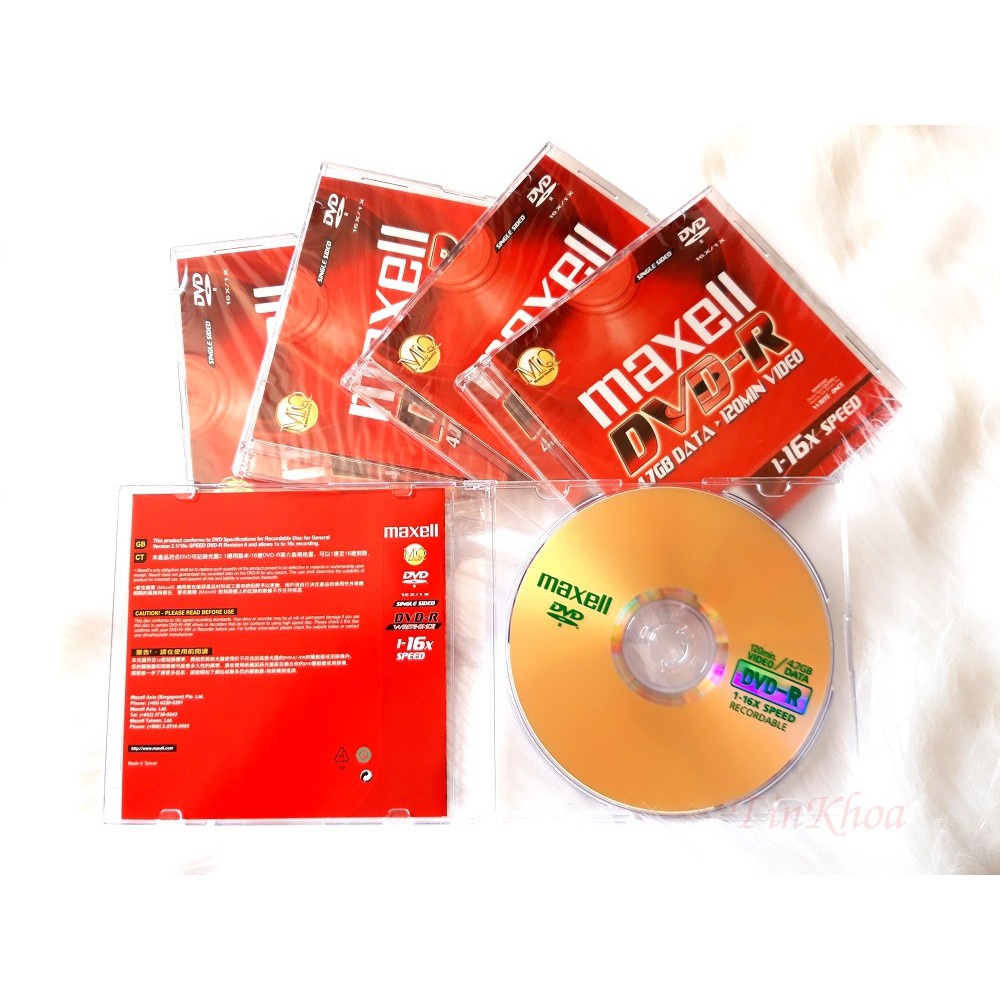 Đĩa Trắng DVD-R Maxcel Có Hộp (Đĩa + Vỏ Hộp Nhựa Mika)