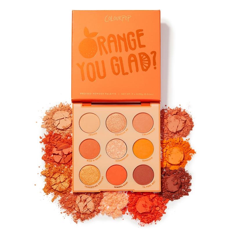 [Chính hãng] Bảng phấn mắt Colourpop Orange You Glad 9 ô màu chống thấm nước lâu trôi (8.1g)