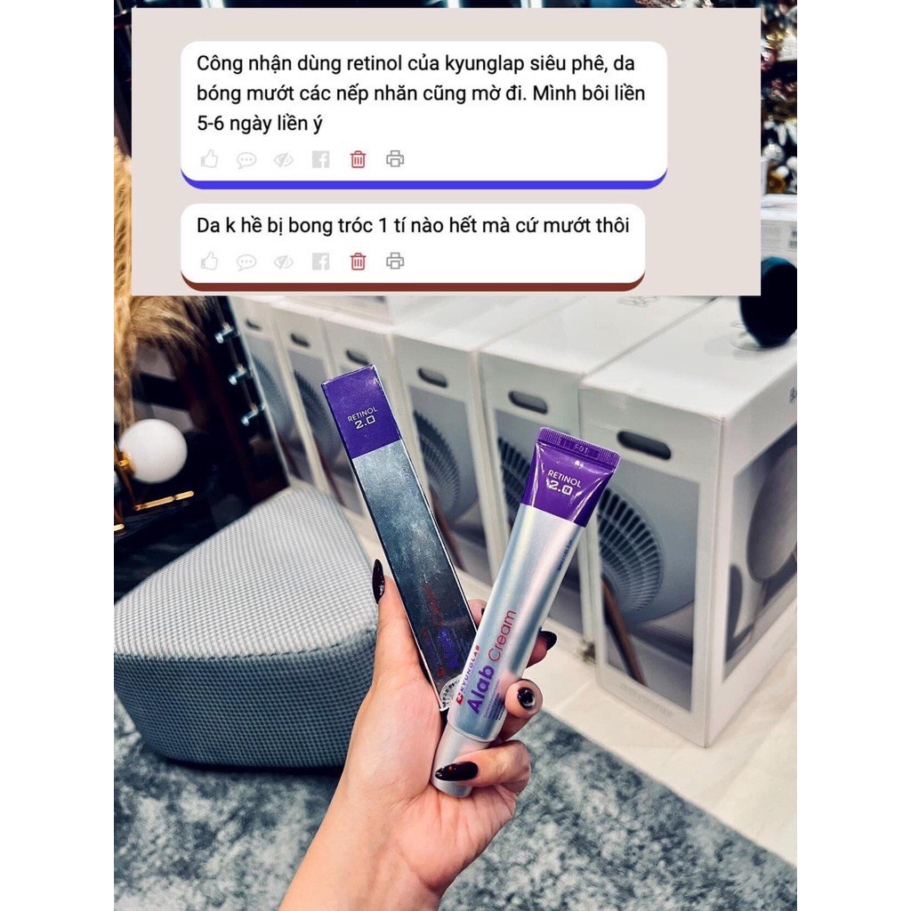 Kem dưỡng thế hệ mới Retinol Alab Cream KyungLab 30ml, phục hồi dưỡng trắng da ngừa mụn