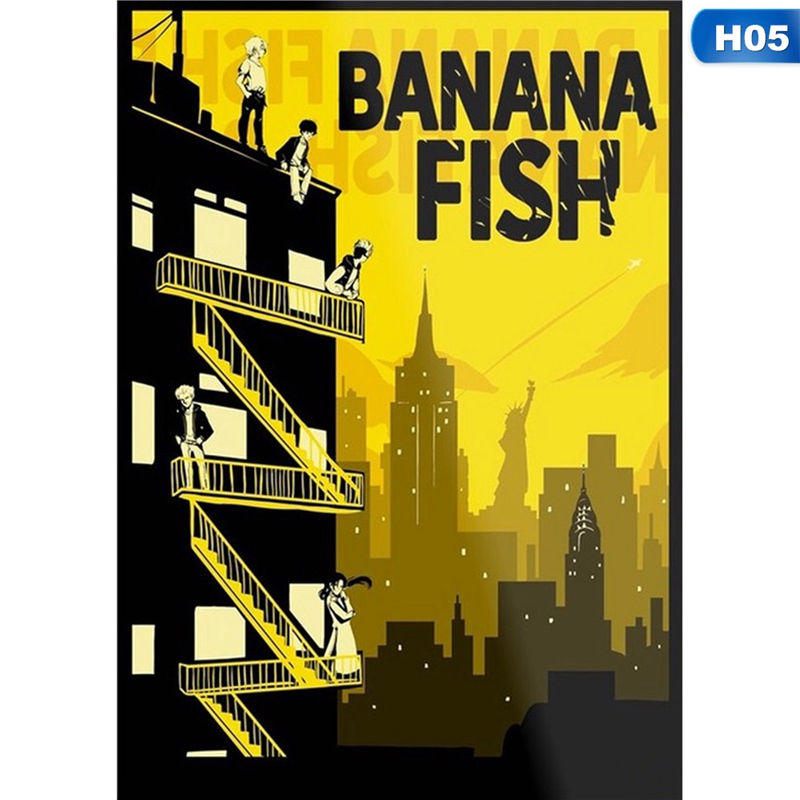 Tranh Treo Tường Trang Trí Hình Anime Banana Fish Mới