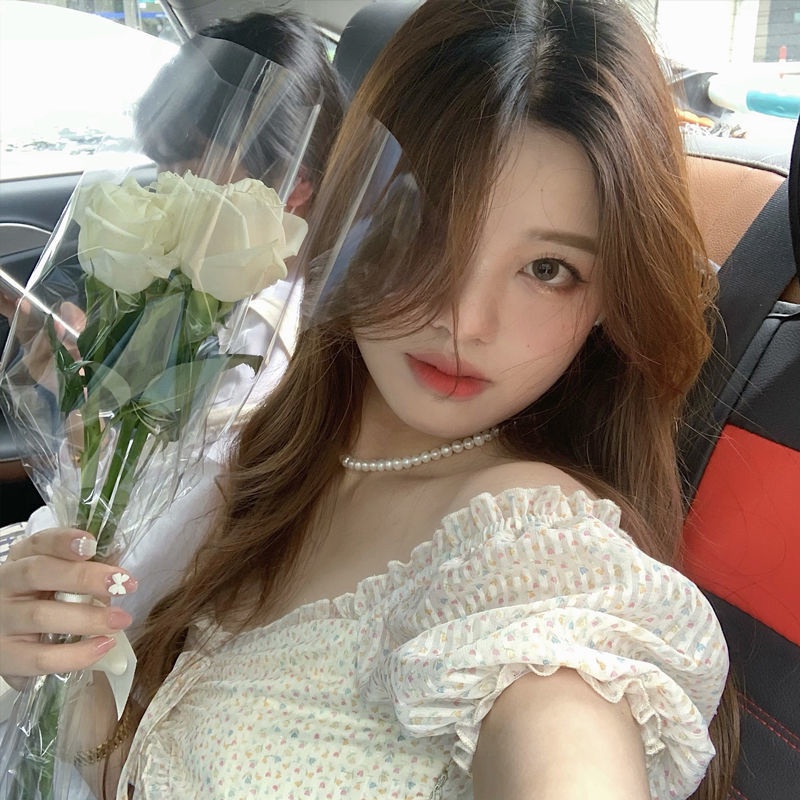 Summer Fashion Women's Summer Floral Print Chiffon Off shoulder Shirt | BigBuy360 - bigbuy360.vn