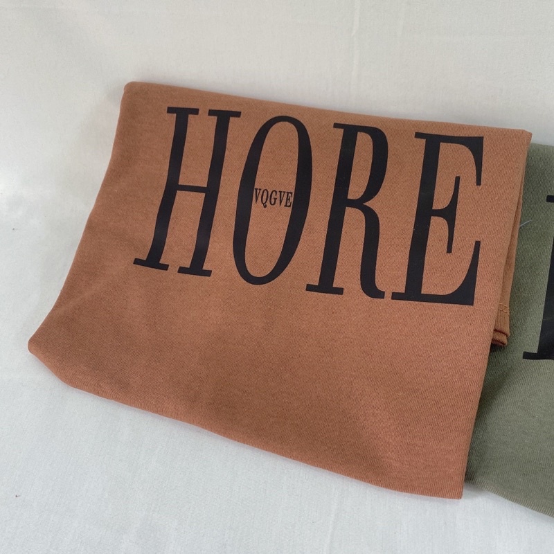 Áo phông 3158, áo thun tay lỡ form rộng chất cotton in hình HORE