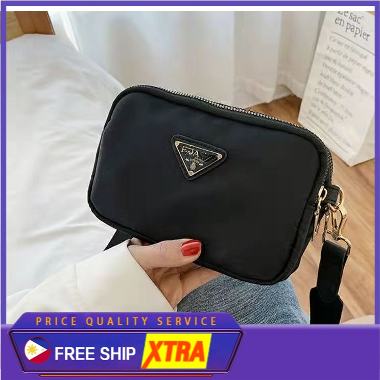 Túi đeo Vai Nữ Prada Túi đeo Chéo Thời Trang Túi Vuông Nhỏ Cặp đôi Hàn Quốc