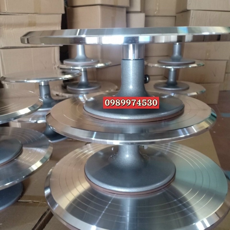 Bàn Xoay Sản Phẩm, Xoay Cây Cảnh, Bonsai, Làm Bánh Kem, Chất Liệu inox, Chịu Tải 150kg