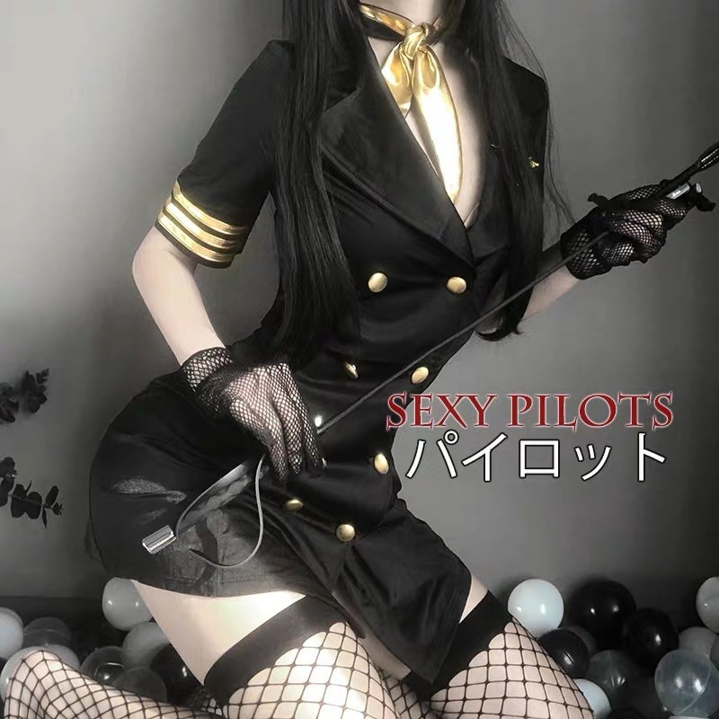 Set tiếp viên thủy thủ sexy cosplay cơ trưởng 🖤 | BigBuy360 - bigbuy360.vn