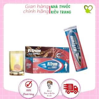 [MẪU MỚI] Viên sủi bồi bổ sức khoẻ VITRUM - Viên sủi Đông trùng Hạ thảo, giúp tăng đề kháng, ăn ngon, ngủ tốt