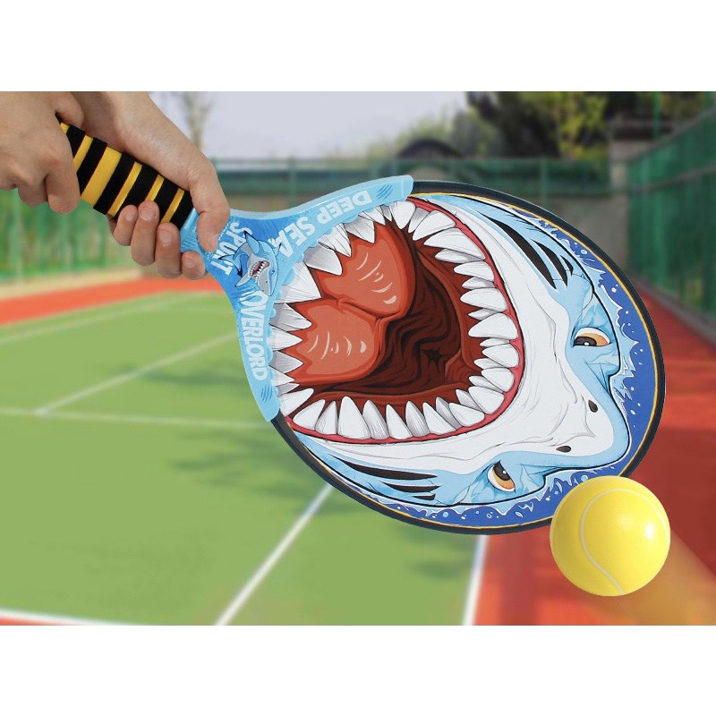 Vợt Tennis Có Họa Tiết Cá Mập Khủng Long Cho Trẻ Em Vợt Tennis Động Vật Hoạt Hình MH:9000000075