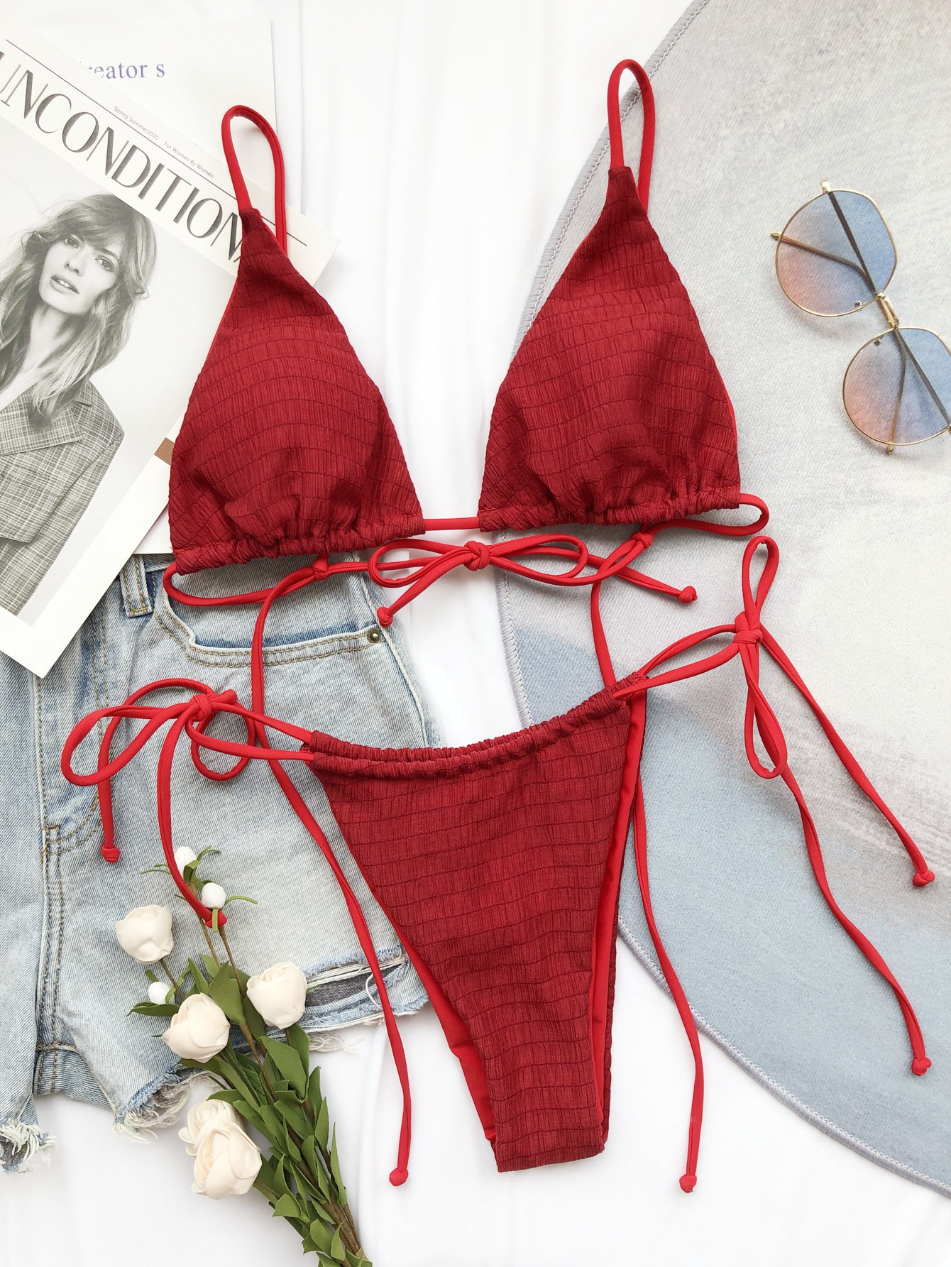 Bộ Bikini Màu Trơn Quyến Rũ Cho Nữ | BigBuy360 - bigbuy360.vn