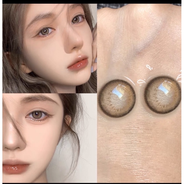 Lens teen màu nâu Caramel tự nhiên