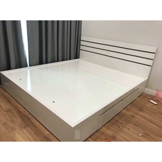 Giường gỗ công nghiệp mdf cao cấp 1m6x2m