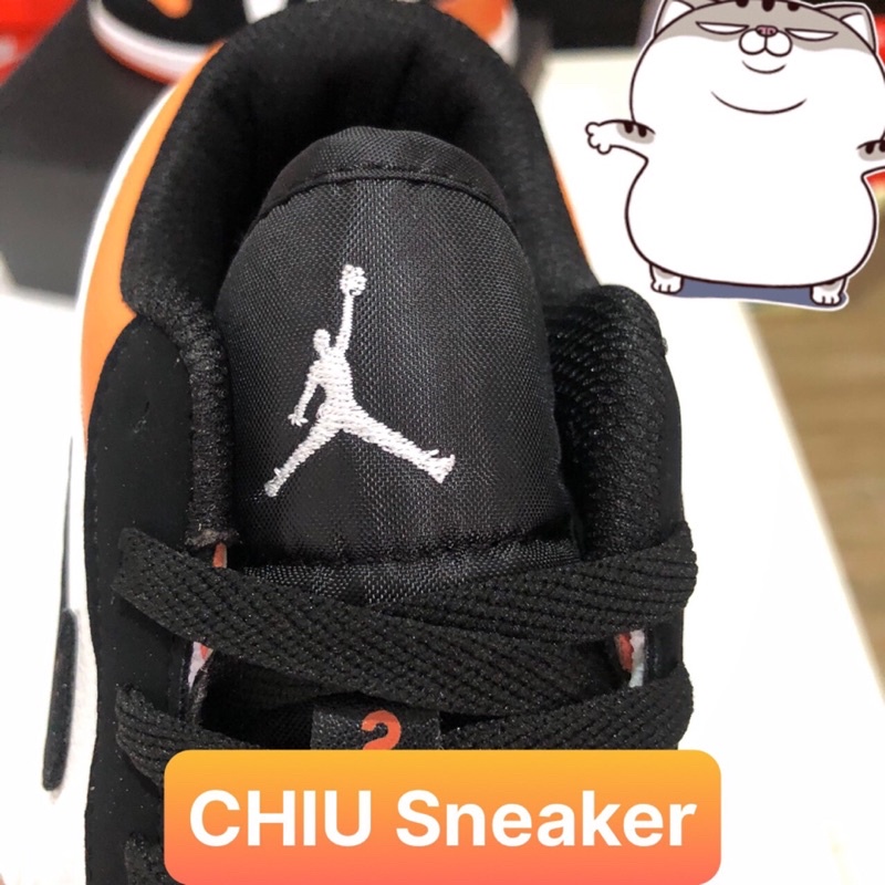 Giày sneaker jd1 sbb cam thấp DA BÒ CAO CẤP
