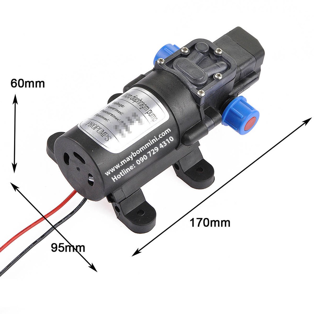 máy Bơm Nước Mini 12v Áp Lực Cao - Bơm Tăng Áp Mini 12v