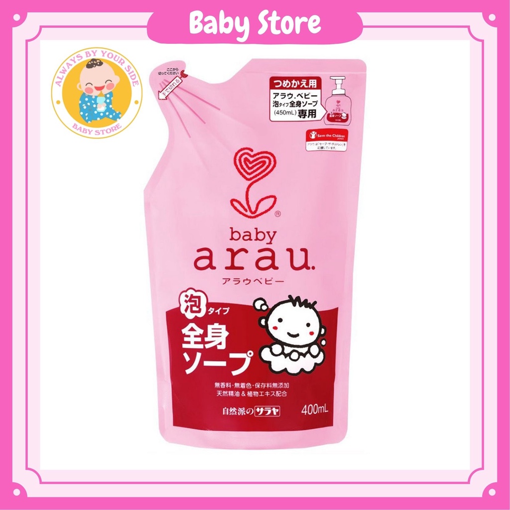 [HCM - GIÁ TỐT] Sữa tắm gội baby Arau – Sữa tắm túi siêu tiết kiệm