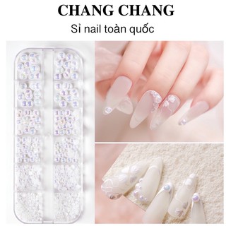 Phụ kiện nail , ngọc trai nửa