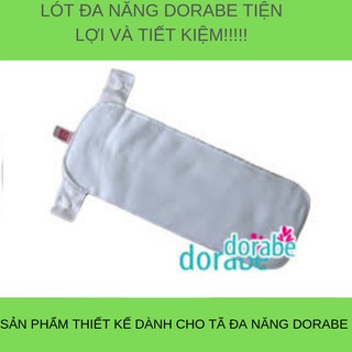 Bộ 3 miếng lót đêm đa năng Dorabe than hoạt tính khử mùi size M dành cho bé 3-16kg