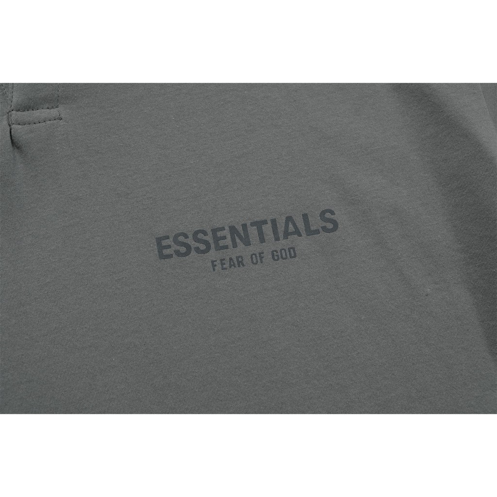 FEAR OF GOD ESSENTIALS Double-line FOG reflective loose letters POLO shirt short sleeves