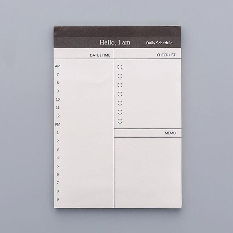 Blank Message Memo Note Stationery Memo Pads Paper Planner Series List Checklist Note Pad Bookmark