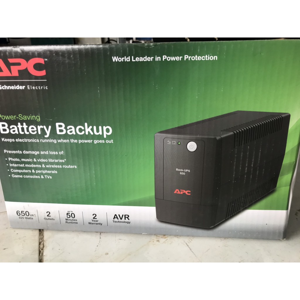 Bộ Lưu Điện UPS APC BX650LI-MS 650VA (650VA/325W) Full box