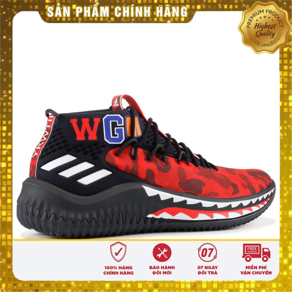 sale [Chính Hãng] (100% Adidas chính hãng) Giày Adidas Dame 4 Bape RED CAMO . 2020 new HOT :