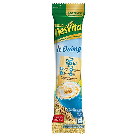 Ngũ cốc dinh dưỡng Nestle NESVITA ít đường và có đường 400g