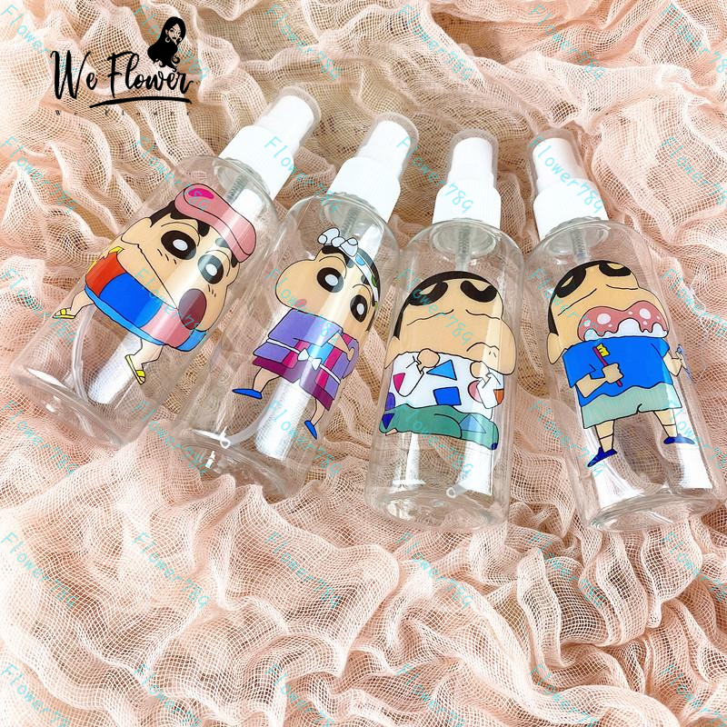 Chai xịt chiết bằng nhựa trong suốt họa tiết hoạt hình đáng yêu 100ml