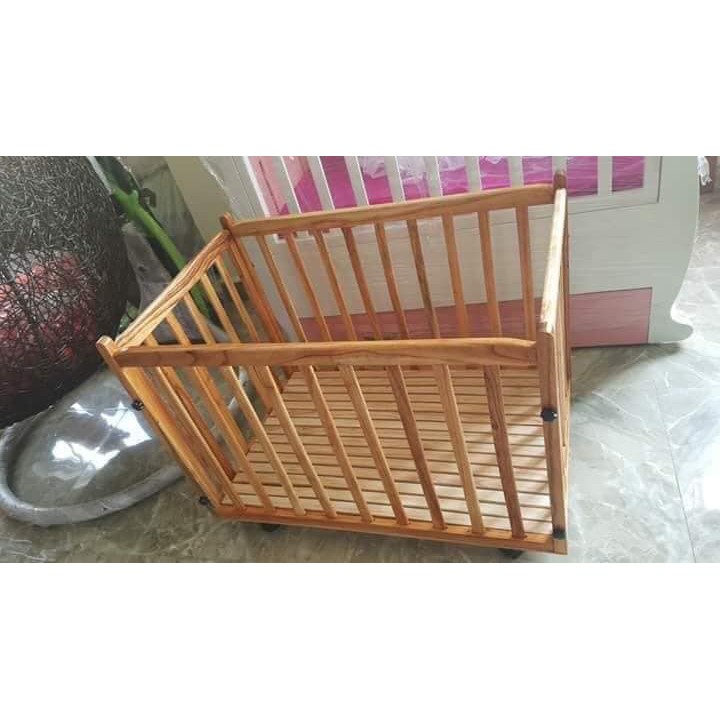 Cũi gỗ / Cụi gỗ có bánh xe cho bé yêu