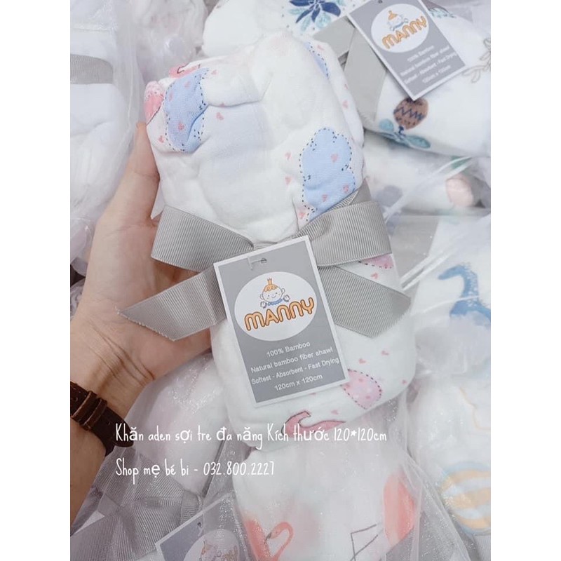 Được chọn mẫu - Khăn đa năng 100% sợi tre cho bé