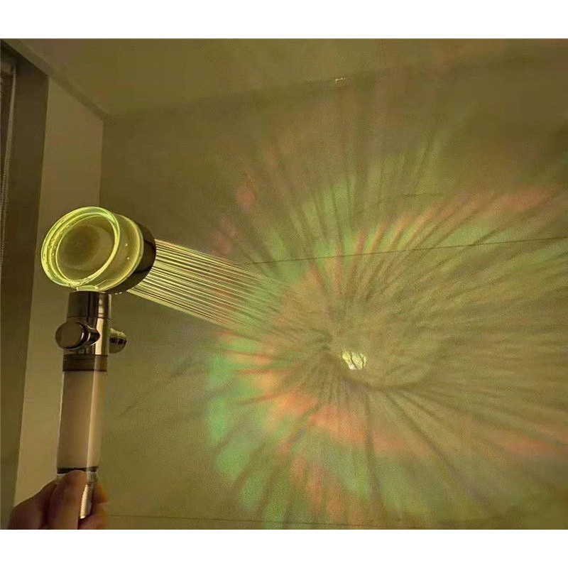 Bảy màu LED vòi hoa sen nhiệt độ kiểm soát 7 màu cầm tay vòi hoa sen