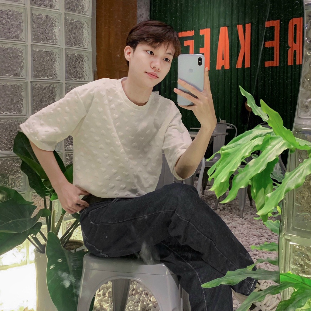 Áo thun tim dập nổi siêu đẹp