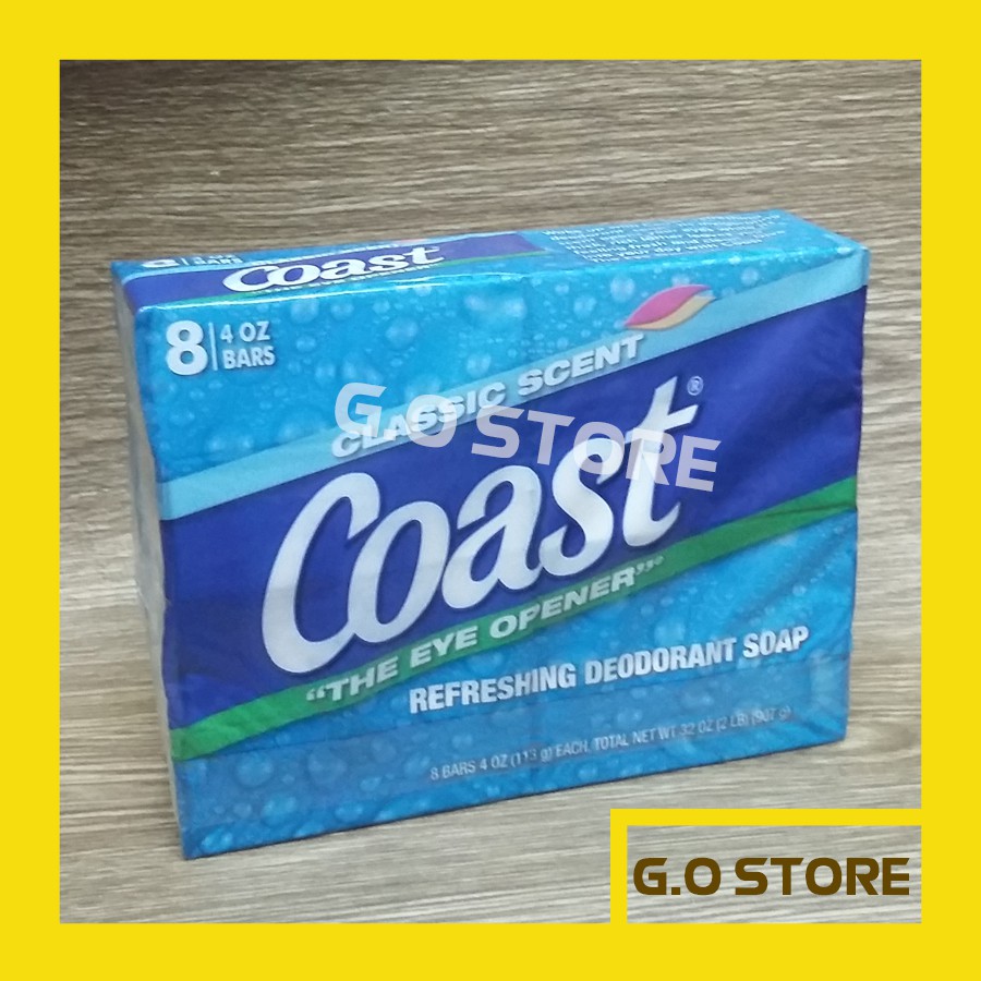 Xà Bông Cục Coast Mỹ 113g, mềm da, hương gió biển thơm mát