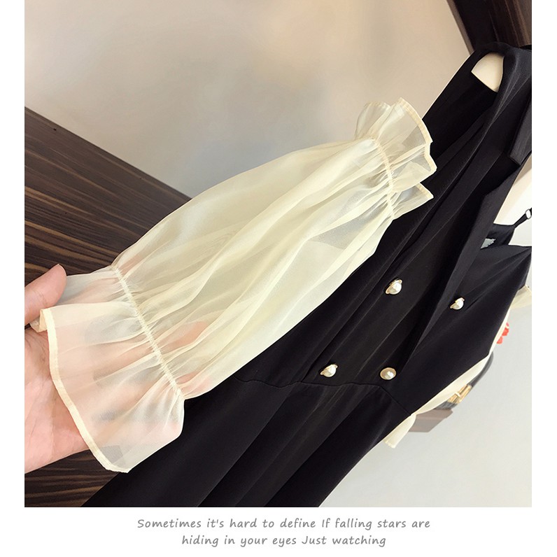 🌸Hàng Order🌸 Váy Bigsize Hở Vai Cách Điệu Tay Voan Độc Lạ Trẻ Trung 🌸Hàng Quảng Châu